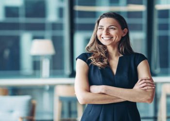 Portrait of a businesswoman standing in the office